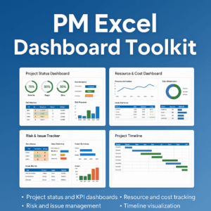 PM Excel Dashboard Toolkit – A projekted számokban, vizuálisan, egy helyen!